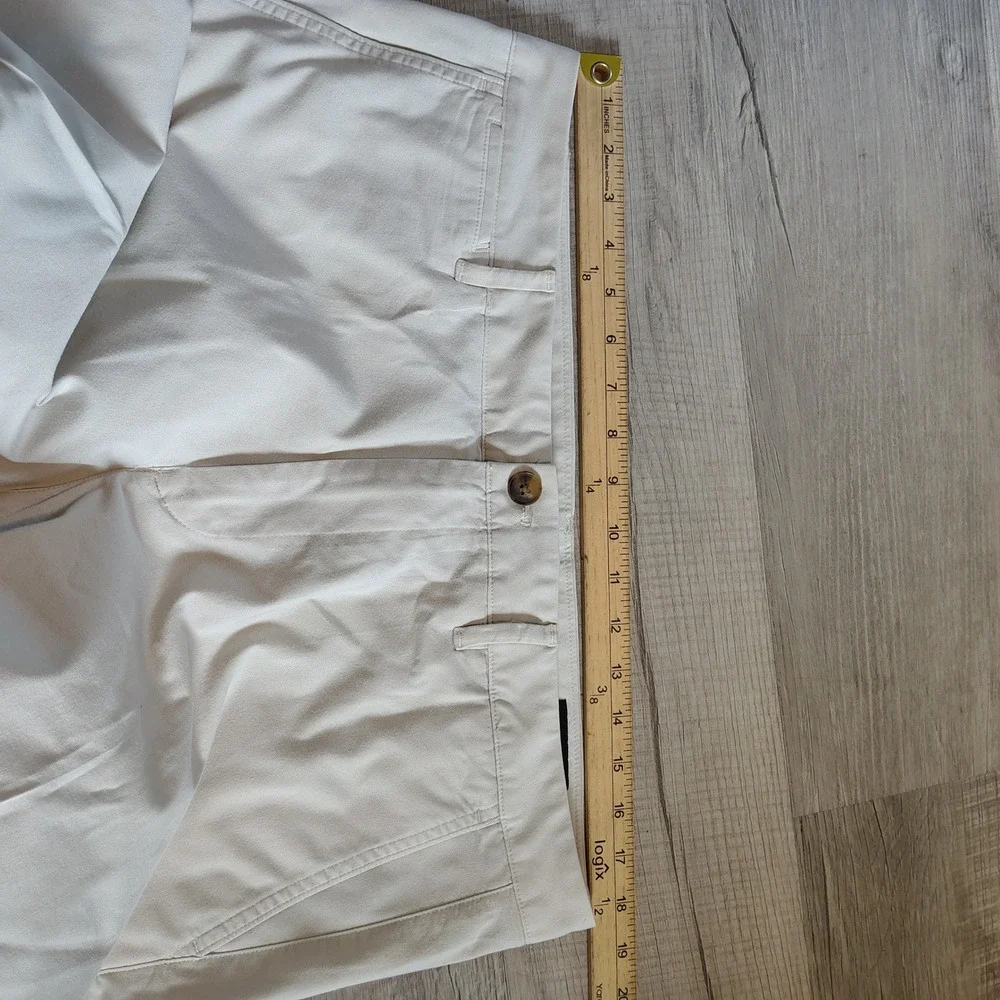 Bonobos Mens Straight Leg‎ Chino Pants 35x28 Off-White Stone Flat Front Casual